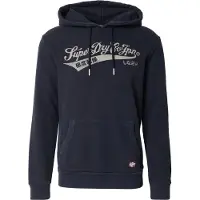 Superdry Superdrytil mænd. M2014232A Heritage Brand Sweatshirt Relaxed sort (XXL), Casual, Bomuld, Lange ærmer