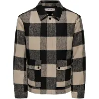 Only & Sons Overgangsjakke 'ONSCONNOR' beige / sort