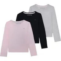 Abercrombie & Fitch Bluser & t-shirts grå-meleret / lyserød / sort