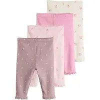 Next Leggings lilla / pink / lyserød / hvid