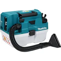 Makita VC013GLZ Akumuliatorinis dulkių siurblys 40V XGT, 7,5L, AWS, komplektuojama be akumuliatorių ir kroviklio!