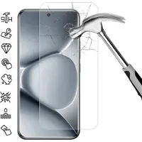 Mtp Products Xiaomi Redmi Note 15 Pro 5G Skærmbeskyttelse Hærdet Glas - 9H - Case Friendly - Gennemsigtig