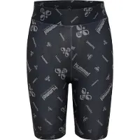 Hummel Cykelshorts - hmlJR - Black/Ebony m. Logo - - 4 år (104) - Shorts