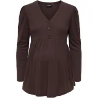 ONLY Maternity Bluse 'OLMCamoni' brun