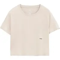 Circle - Trail running tøj dame - Smooth Operator Crop-Top W Sand til UnisexUld - Størrelse XS - Beige