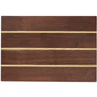 Ferm Living Stribe skærebræt fine 25x36 cm Walnut-ash