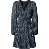 Pepe Jeans Pepe Jeanstil kvinder. PL9537721 Maisa-kjole blå (M), Casual, Viscose, Lange ærmer
