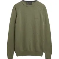 Superdry Superdrytil mænd. M6110689A Grøn pullover i uldblanding (XL), Casual, Bomuld, Lange ærmer