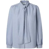 Pepe Jeans Pepe Jeanstil kvinder. PL3051285 Bluse Loratycy blå (XL), Casual, Bomuld, Lange ærmer