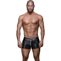 Noir Handmade H006 Men Shorts PVC Black