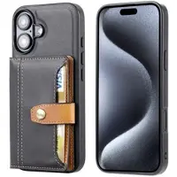 Mtp Products iPhone 17 Retro Style Cover med Pung - Sort