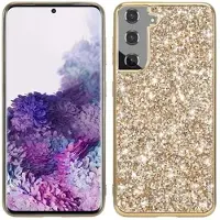 Mtp Products Samsung Galaxy S24+ Glitter Series Hybrid Cover - Guld