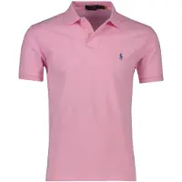 Ralph Lauren Polo Ralph Laurentil mænd. 710795080004 Slim fit piqué polo shirt pink (M), Casual, Bomuld, Korte ærmer