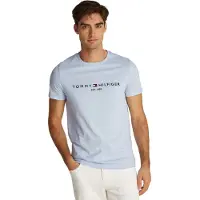 Tommy Hilfiger Bluser & t-shirts 'Logo Embroidery Slim' navy / lyseblå / rød / hvid