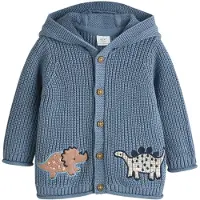 Next Cardigan dueblå / brun / hvid