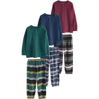 Next Nattøj navy / smaragd / bordeaux / sort