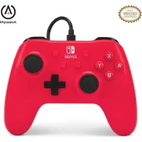 PowerA Games Switch Wired Controller Raspberry Red Power A