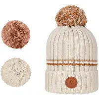 Cabaia - Huer - Manhattan Beanie Cream til Unisex - Beige