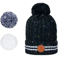 Cabaia - Huer - Creamy Gin Beanie Navy til Unisex - Flåde