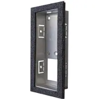 DoorBird D1101V, Udtræk monteringsboks, Sort, Rustfrit stål, , Rustfrit stål, 40 mm, 31,2 mm