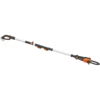 WORX WG349E.9, 20 cm, 1,092 mm, 5 m/s, 76,2 / 8 mm (3 / 8), Sort, Orange, Batteri
