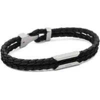 Diesel Armbånd sort / sølv