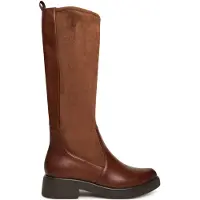 Caprice Boots, brown, made of Leather and synthetic with Block heel, Size 38
