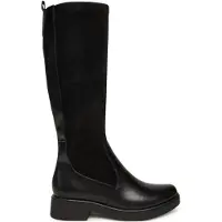 Caprice Boots, black, made of Leather and synthetic with Block heel, Size 40.5