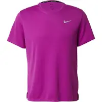 Nike Løbe T-Shirt Dri-FIT UV Miller - Lilla/Sølv, størrelse Medium