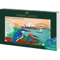 Faber-Castell Pitt Artist Pen tin set Sydney, 12 ass