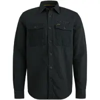 PME Legend Overshirt Quilt Poplin Navy Blå Mørkeblå måle