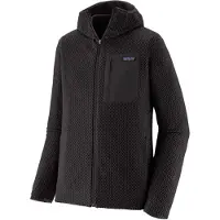 Patagonia - Fleece - M's R1 Air Full-Zip Hoody Black til UnisexUld - Størrelse L - Sort