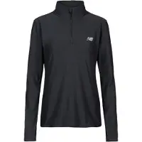 New Balance - Trail running tøj dame - Sport Essentials Space Dye 1/4 Black Heather til Unisex - Størrelse M - Sort