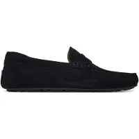 BOSS BOSStil mænd. 50541750 Noel marineblå loafers i læder (46), Fast, Ruskind, Ingen, Afslappet