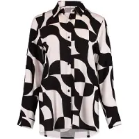 Hailys Bluse 'Ni44na' sort / naturhvid