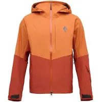 Black Diamond - Skijakker - M Recon Stretch Shell Saffron Burnt Sienna til UnisexNylon - Størrelse L - Orange