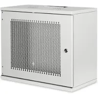 Digitus Professional Soho Series DN-19-09U-S-PD - Kabinet - vægmonterbar - grå, RAL 7035 - 9U - 19