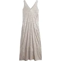 Superdry Superdrytil kvinder. W8011995A Sequin kjole sølv (XS), Sølvfarvet, Party, Polyester, Uden ærmer/stropper