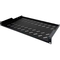 Digitus DN-19 TRAY-1-SW - Rackhylde - sort - 1U - 19
