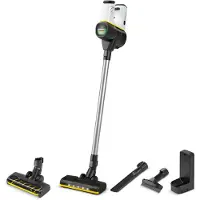 Kärcher Odkurzacz VC 6 Cordless ourFamily Duo, Stick vakuum, Poseløs, Hvid, 0,8 L, Metal, Dry