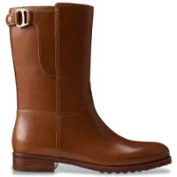 Ralph Lauren Lauren Ralph Laurentil kvinder. 802980069002 Tasha brune ankelstøvler i læder (35), Fast, Lynlås, Casual