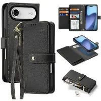 DUX iPhone Air Lawa Pung læderetui med magnetisk låg - sort