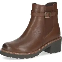 Caprice Bootie, brown, made of Leather without heel, Size 39