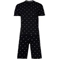 Lacoste Pyjamas kort sort / hvid