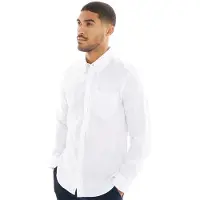Ben Sherman Herre Oxford Langærmet shirts Hvid