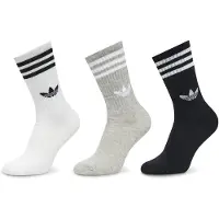 Adidas Originals 3-stripes High Crew Sokker, 3 Par, størrelse 37-39