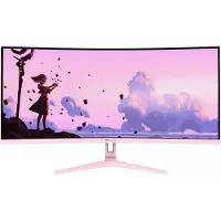 AROZZI Nova 34“ Curved VA 165Hz - Gaming Monitor - Pink