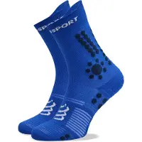 Compressport - Trail running tøj - Pro Racing Socks v4.0 Trail Dazz Blue/Blues til Unisex - Størrelse 39-41 - Blå