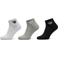 Adidas Socks Mid-cut Crew 3 Pairs - Multicolor, størrelse 40-42