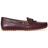 Ralph Lauren Lauren Ralph Laurentil kvinder. 802967751008 Brune merino-mokkasiner (35), Læder, Fast, Ingen, Casual, Økologisk læder